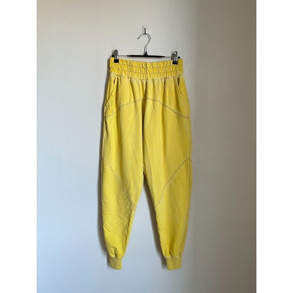 Out From Under Wyatt Drop Crotch Jogger Pant in Yellow Size XS - Picture 1 of 6